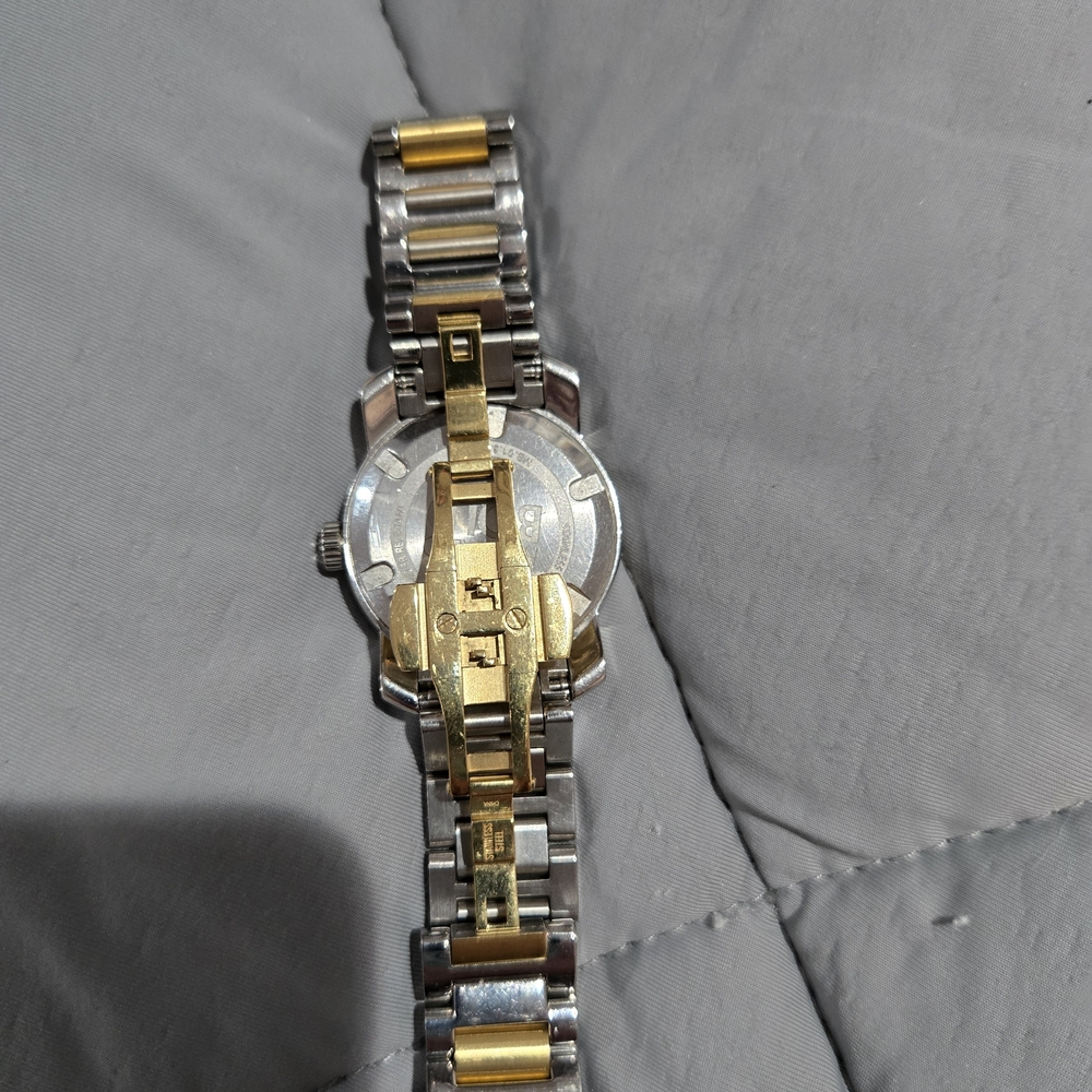 Movado Silver and Gold Women's Watch - Picture 5 of 8